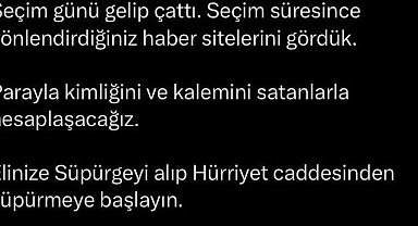 Sosyal medya üzerinden gazetecilere tehdit