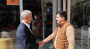 Tahmazoğlu esnafla bir araya geldi