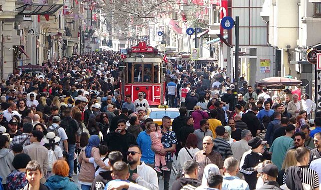 Taksim'de bayram yoğunluğu