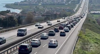 Tekirdağ'a bayramın 1. gününde tatilci akını