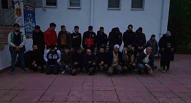 Tekirdağ'da 21 kaçak göçmen yakalandı