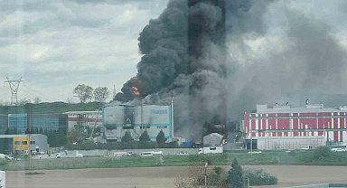 Tekirdağ'da fabrika yangını
