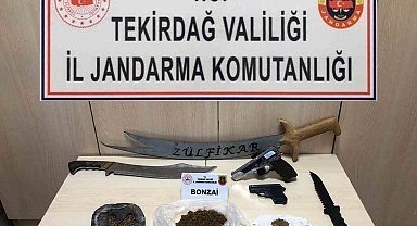Tekirdağ'da silah ve uyuşturucu operasyonunda 7 şüpheli yakalandı