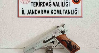 Tekirdağ'da tabancalar ele geçirildi