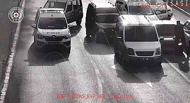 Tokat'ta film gibi kovalamaca kamerada
