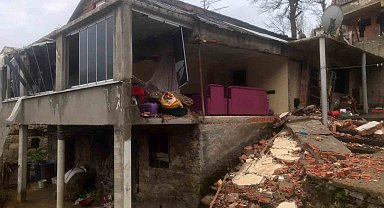 Trabzon'da tüpten kaynaklı patlama nedeniyle 1 kişi yaralandı