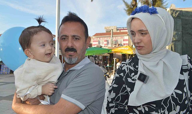 Umut bebek için balonlar gökyüzüne bırakıldı