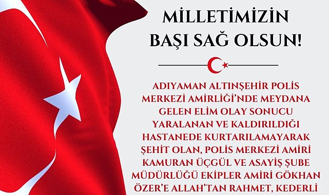 Vali Aksoy'dan Adıyaman'daki olayla ilgili baş sağlığı mesajı