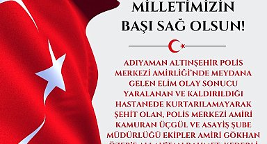 Vali Aksoy'dan Adıyaman'daki olayla ilgili baş sağlığı mesajı