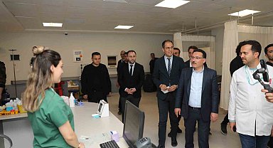 Vali Çiçek, Develi Dr. Ekrem Karakaya Devlet Hastanesi'ne çalışma ziyareti