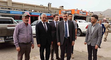 Vali Çiftçi esnafın derdini dinledi
