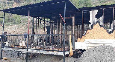 Yangın, müstakil evi kullanılamaz hale getirdi