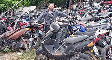 Yediemin otoparkları yıllardır alınmayan motosikletler nedeniyle motosiklet mezarlığına döndü