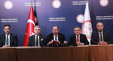 YSK Başkanı Yener, Mahalli İdareler Genel Seçimleri geçici sonuçlarını açıkladı