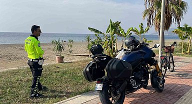 Yürüyüş yolunda bisiklet ve motosiklet kullananlara taviz yok