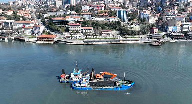 Zonguldak limanı teressübattan temizlenip derinleştiriliyor