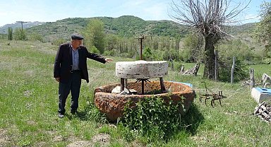 100 yıllık el değirmenleri günümüzde bahçe süsü oldu