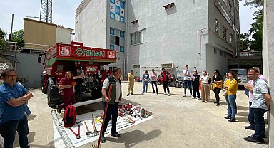 112 Acil Çağrı Merkezi çalışanlarına orman yangını eğitimi