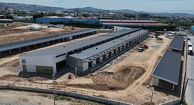 25 bin metrekarelik yeni hal binası yüzde 82 tamamlandı