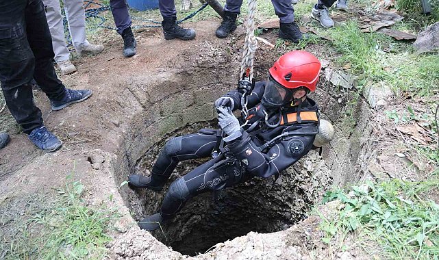 25 metre derinlikte delil aradılar