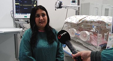 454 gram doğan Melek Mucize bebek, hayata dört elle sarıldı