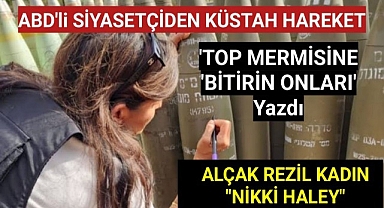 Abd Eski Başkan Adayı, TOP MERMİSİNE 'BİTİRİN ONLARI' diye yazdı