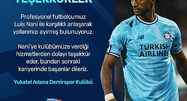 Adana Demirspor'da Nani ile yollar ayrıldı