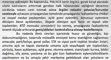 Adana'da yürüyüş ve gösterilere geçici yasak