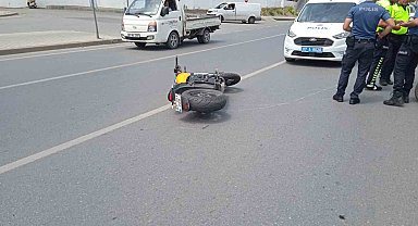 Alanya'da iki motosiklet çarpıştı; 1 yaralı