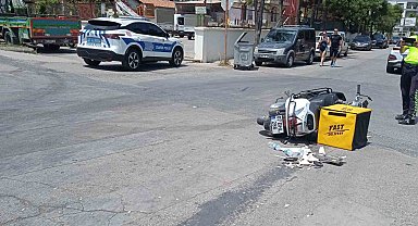 Alanya'da otomobil ile motosiklet çarpıştı: 1 yaralı