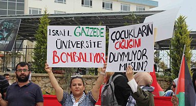 ALKÜ'de Filistin'e destek yürüyüşü