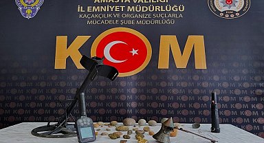 Amasya'da 83 tarihi eser ele geçirildi
