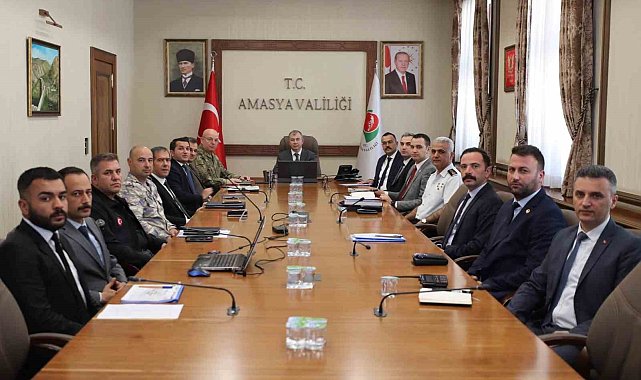 Amasya'da güvenlik ve asayiş masaya yatırıldı
