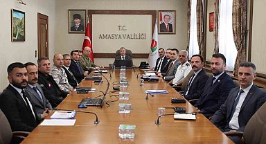 Amasya'da güvenlik ve asayiş masaya yatırıldı