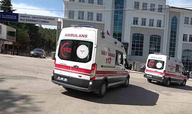 Amasya'da KYK yurdunda 8 personel temizlik yaparken hastanelik oldu