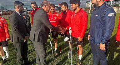 Ampute Futbol Milli Takımı ve Çorum FK'ya, Alaca'dan anlamlı ziyaret