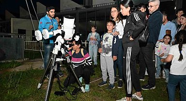 Antalya, Bilim Merkezi'nden dünyanın uydusunu gözlemledi