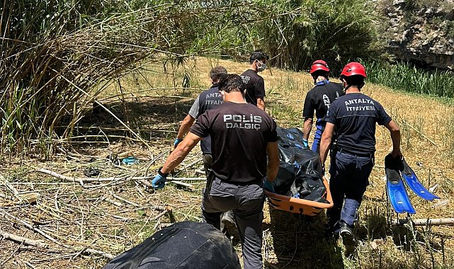 Antalya Düden Çayı'nda erkek cesedi bulundu