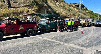 Antalya'da safari araçları denetlendi