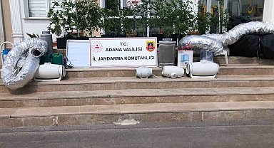 Apartmanda iklimlendirme sistemiyle uyuşturucu imalatına jandarma darbesi