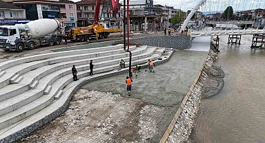 Asar deresi çevresinde yol düzenlemeleri