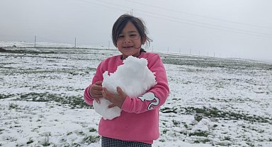 Aşkale'ye kış geri geldi