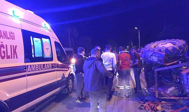 ASKF Başkanının karıştığı kazada traktör devrildi: 1 yaralı