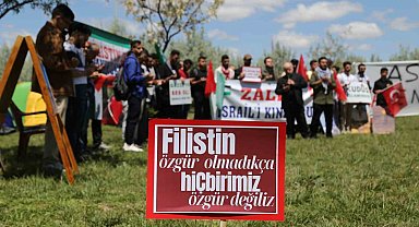 ASÜ öğrencileri Gazze nöbetine başladı