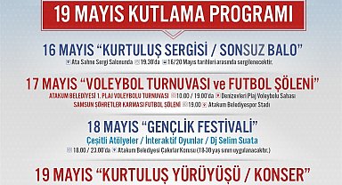 Atakum'da 19 Mayıs coşkusu yaşanacak