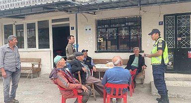 Aydın'da traktör sürücüleri bilgilendirildi