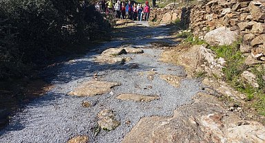 Bakanlıktan beton dökülen antik yolla ilgili açıklama: "İzinsiz uygulamalar kaldırılacak"