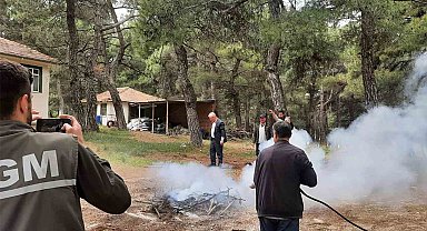 Balıkesir'de imamlara yangın söndürme eğitimi