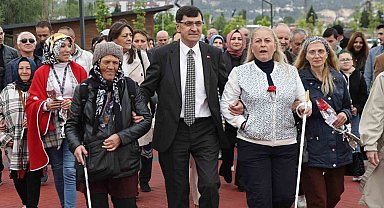 Başkan Eyüp Kahveci, doğa yürüyüşü etkinliğine katıldı