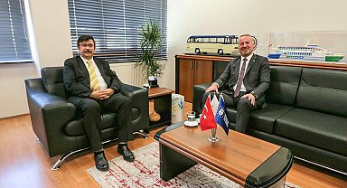 Başkan Karabatı, BURULAŞ Genel Müdürü Beşli ile bir araya geldi